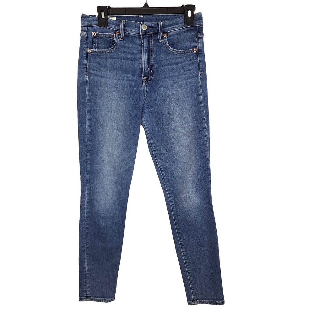 Gap 1969 True Skinny High Rise‎ Jeans Womens Size 29r Stretch Denim 27 In Inseam